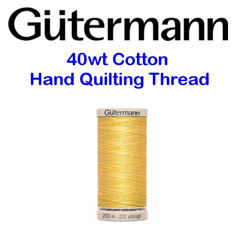 Gutermann 40wt Cotton Hand Quilting Thread