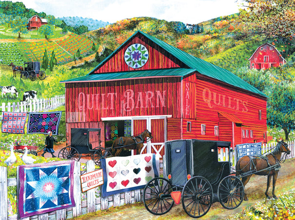 Stopping at the Quilt Barn 1000pc Jigsaw Puzzle