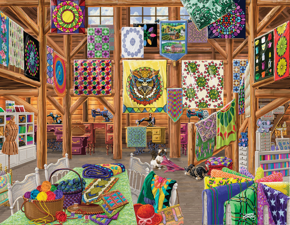 Quilted With Love Oversized 1000pc Plus Jigsaw Puzzle