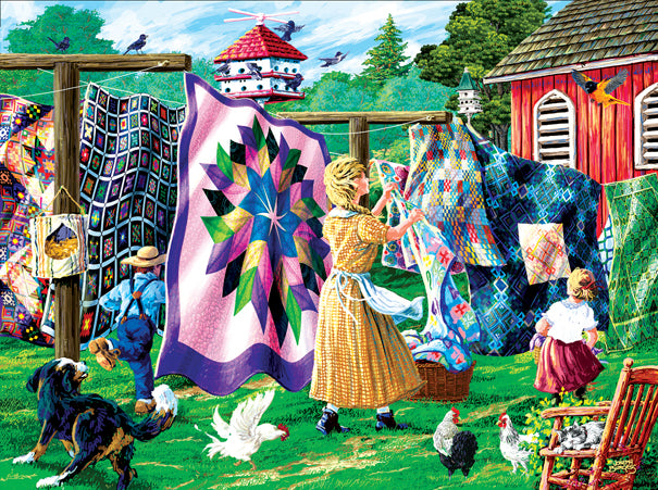 Quilter's Clothesline 1000pc Jigsaw Puzzle