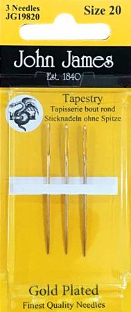 GOLD PLATED Tapestry/Cross Stitch needles ~