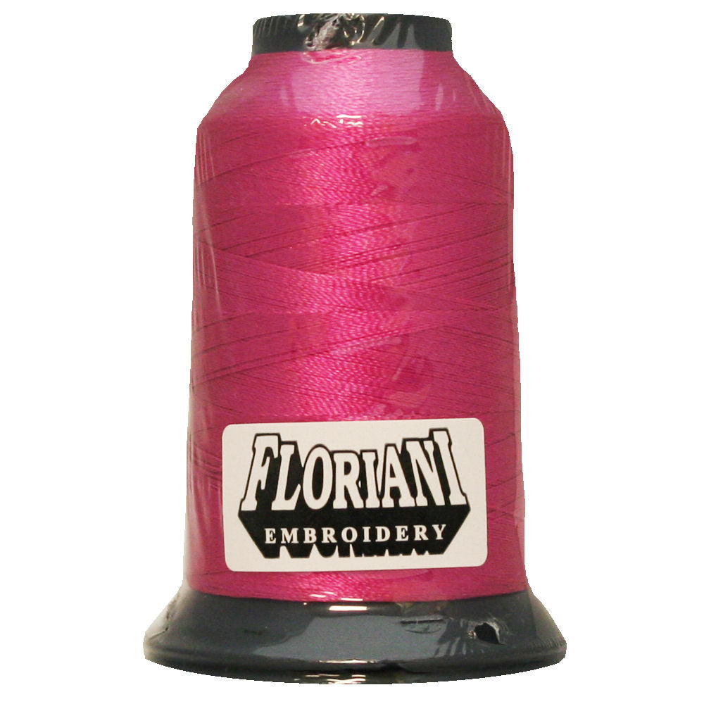 Floriani 40wt Poly Thread Hot Pink #0127 – Red Rock Threads