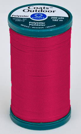 1850 Bright Rose - Coats Outdoor 12wt Polyester Thread