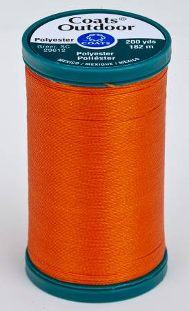 7630 Tangerine - Coats Outdoor 12wt Polyester Thread