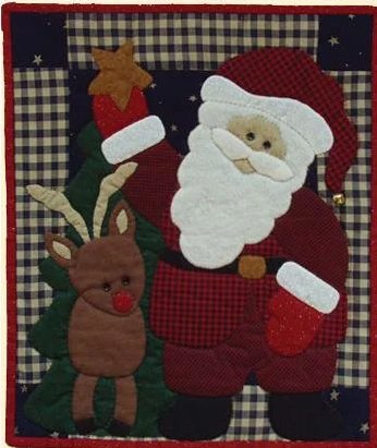 Santa Wall Quilt Kit from Rachels of Greenfield