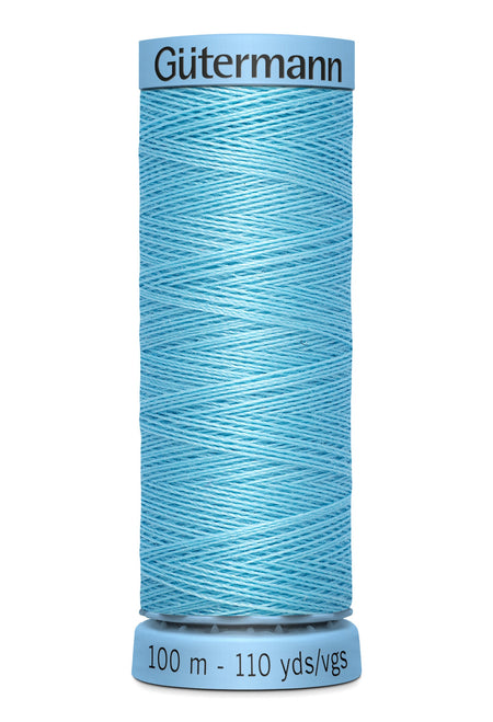 Gutermann 30wt Silk Thread 0196 Barely Blue 110yd