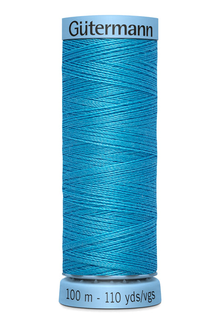 Gutermann 30wt Silk Thread 0197 Ocean Blue 110yd