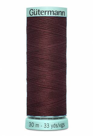 Gutermann 15wt Top Stitch Silk Thread 0370 Maroon 30m/33yd