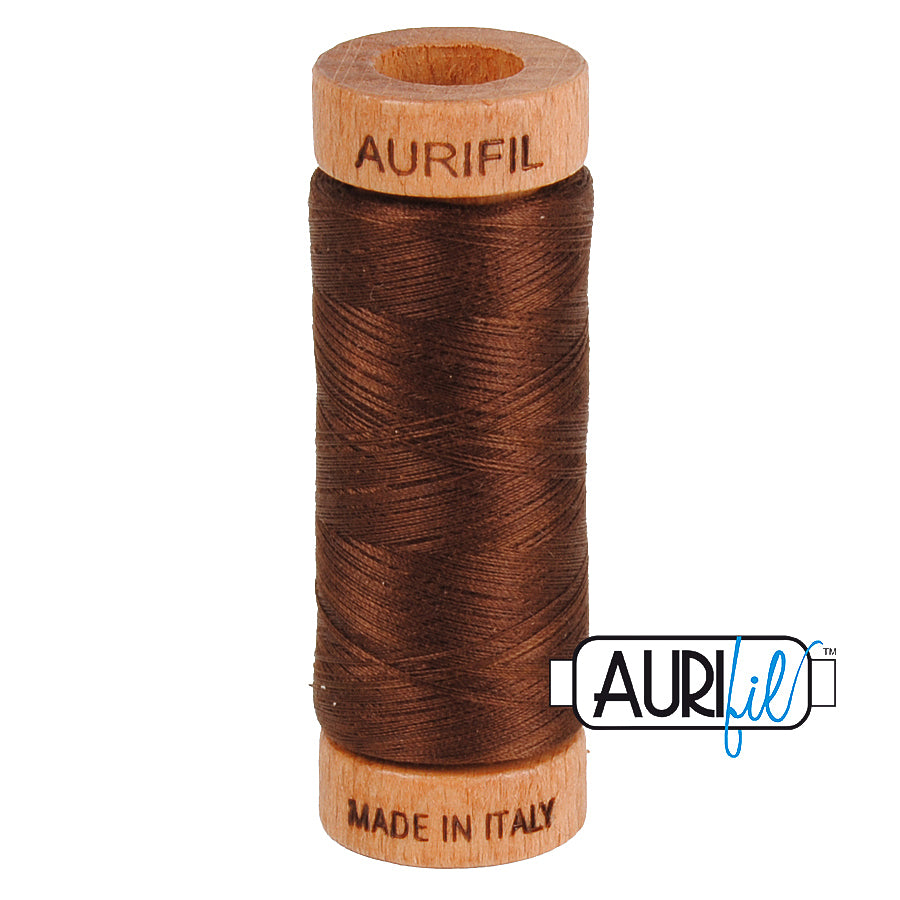 2360 Chocolate  - Aurifil 80wt Thread 300yd/274m