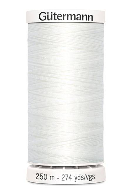 Gutermann Sew-All Polyester 020 Nu White  250m/273yd