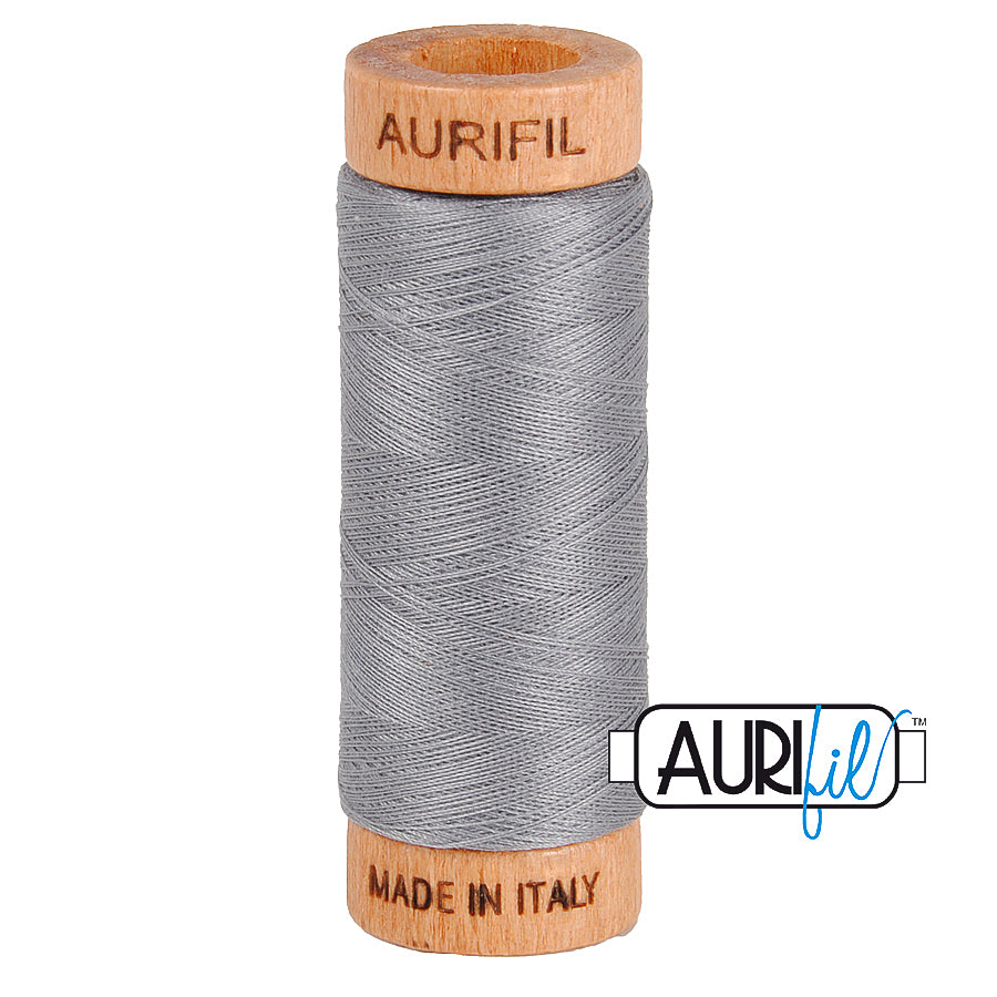 2605 Grey  - Aurifil 80wt Thread 300yd/274m