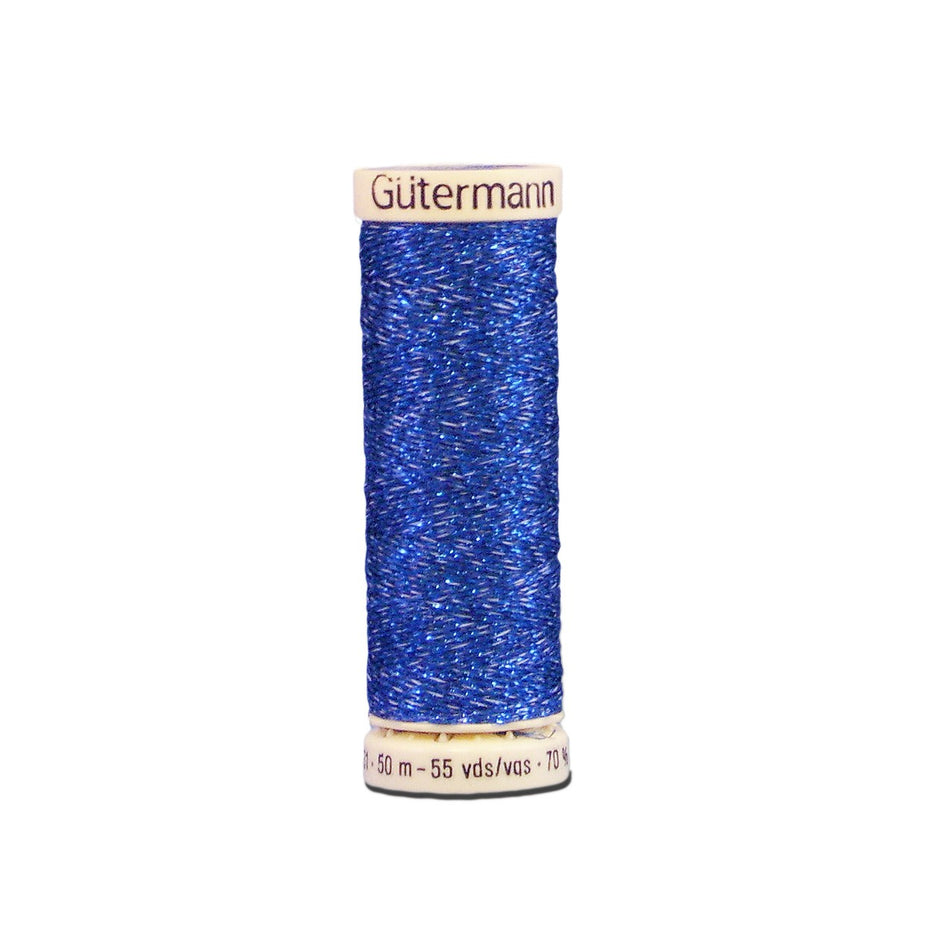 Gutermann Metallic Sparkle Thread 315 Cornflower 50m