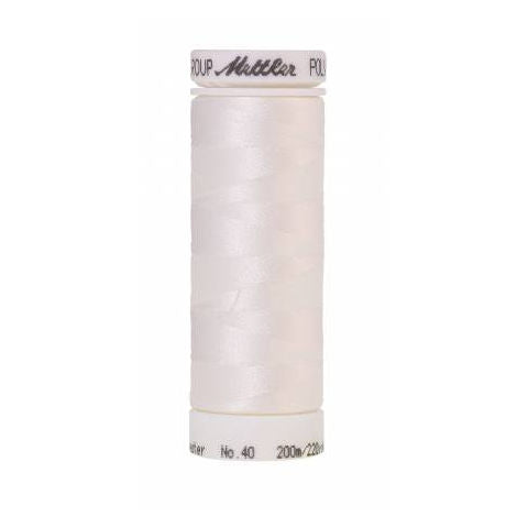 Mettler Polysheen Thread 0010 Silky White  220yd