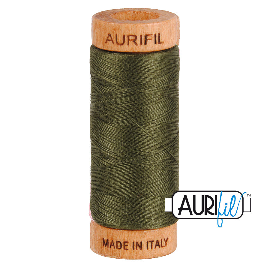 5012 Dark Green  - Aurifil 80wt Thread 300yd/274m