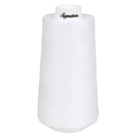 Signature Cotton Wrapped Poly Quilt Thread 001 White 3000yd