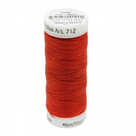 Sulky Cotton 12wt Petites 0621 Sunset  50yd Snap End Spool