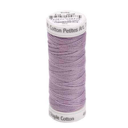 Sulky Cotton 12wt Petites 1032 Medium Purple  50yd Snap End Spool