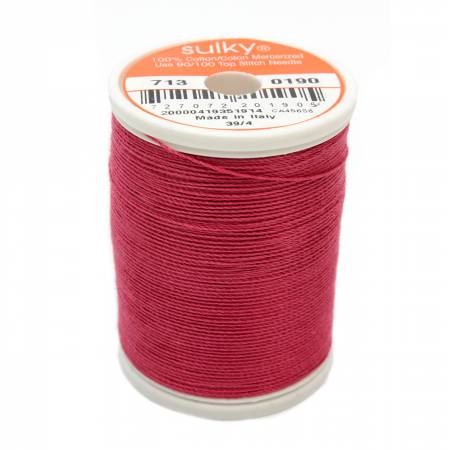 Sulky Cotton 12wt Thread 0190 June Berry  330yd Spool