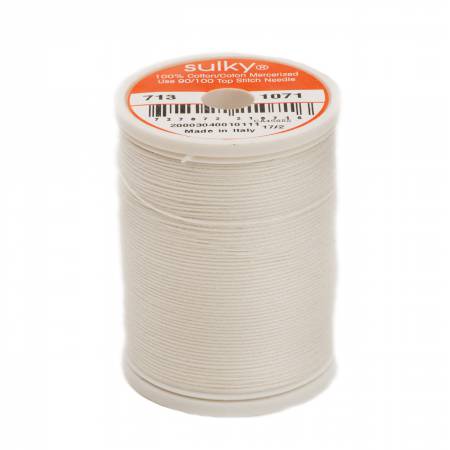 Sulky Cotton 12wt Thread 1071 Off White  330yd Spool