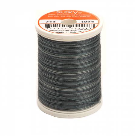 Sulky Blendables 12wt 4028 Storm Clouds  330yd Spool