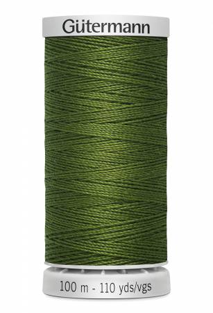 Gutermann 12wt Extra Strong Polyester 724032-585 Olive Green 100m
