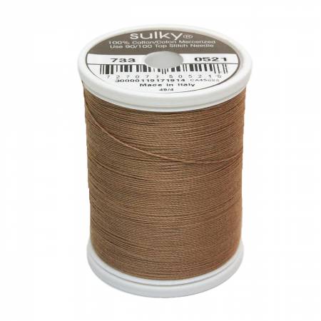 Sulky Cotton 30wt Thread 0521 Nutmeg  500yd Spool