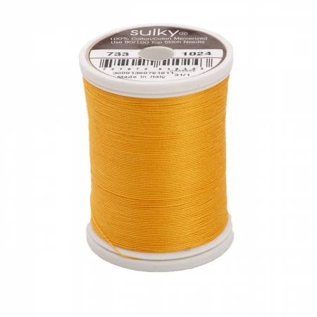 Sulky Cotton 30wt Thread 1024 Goldenrod  500yd Spool