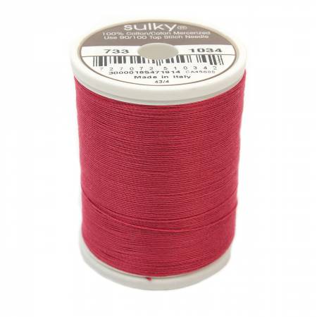 Sulky Cotton 30wt Thread 1034 Burgundy  500yd Spool