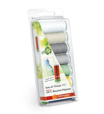 Gutermann 7 Spool Recycled Sew-All Thread Set Light Article 734390-0000