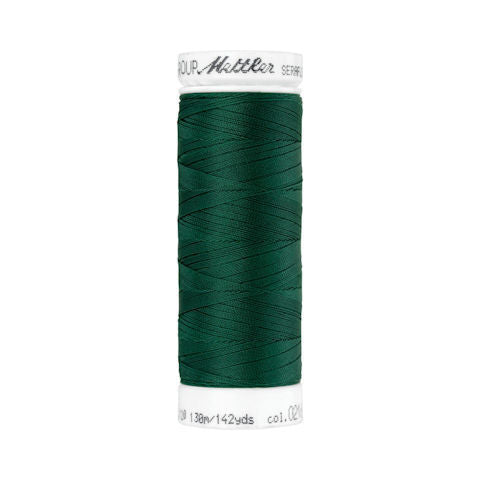 Mettler Seraflex Elastic Sewing Thread 0216 Dark Green  130m/142yd