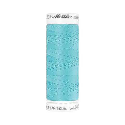 Mettler Seraflex Elastic Sewing Thread 0408 Aqua  130m/142yd