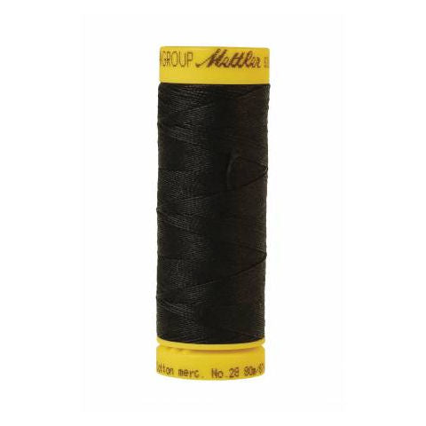 Mettler 28wt Silk Finish Thread 0004 Black  87m/80yd