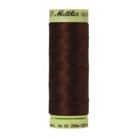 Mettler 60wt Silk Finish Thread 0173 Friar Brown  220yd/200m