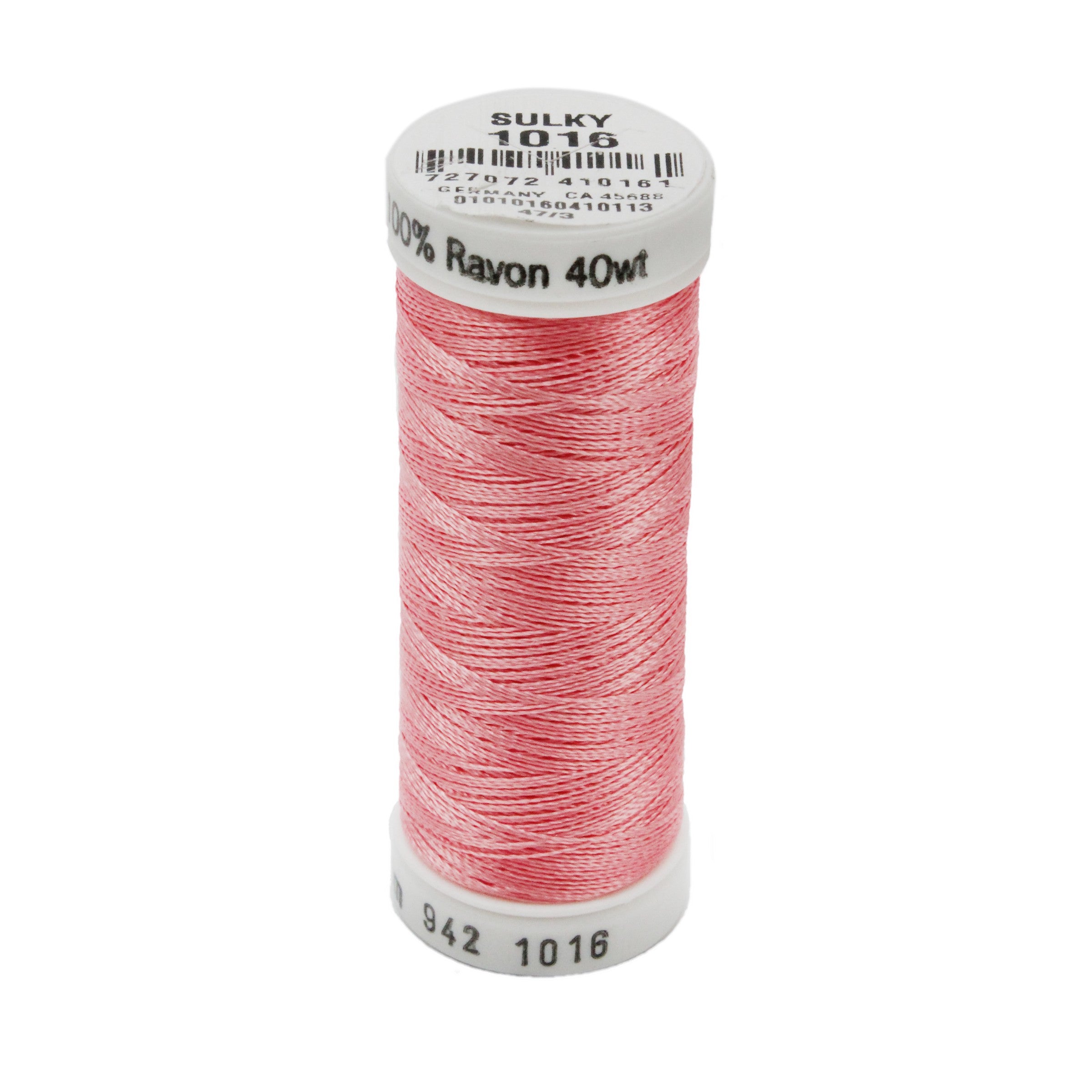Sulky Rayon 40wt Thread 1016 Pastel Coral  250yd Spool