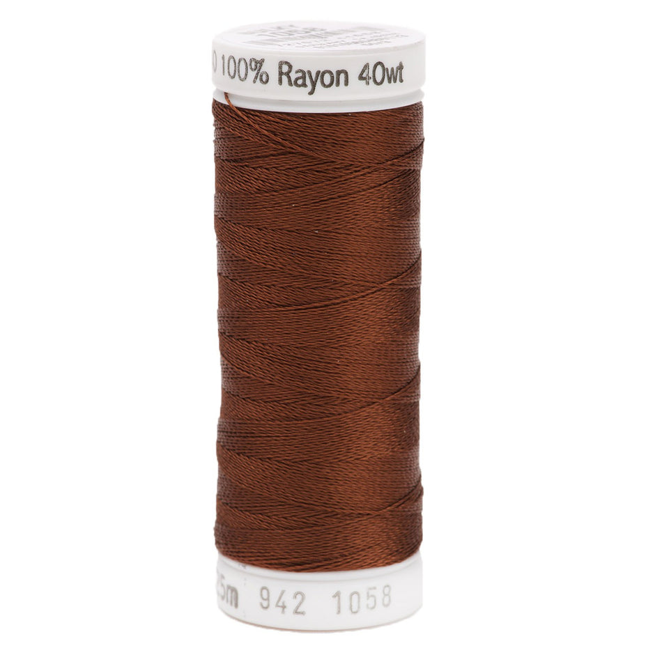 Sulky Rayon 40wt Thread 1058 Tawny Brown  250yd Spool