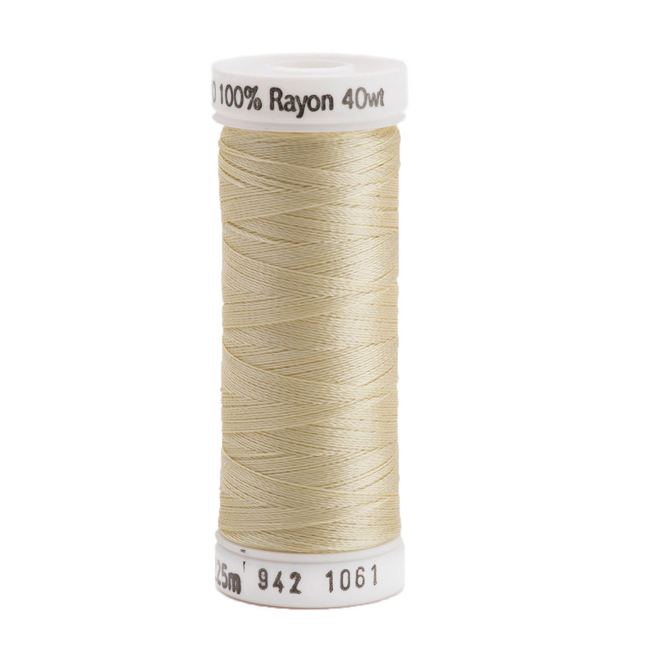 Sulky Rayon 40wt Thread 1061 Pale Yellow  250yd Spool