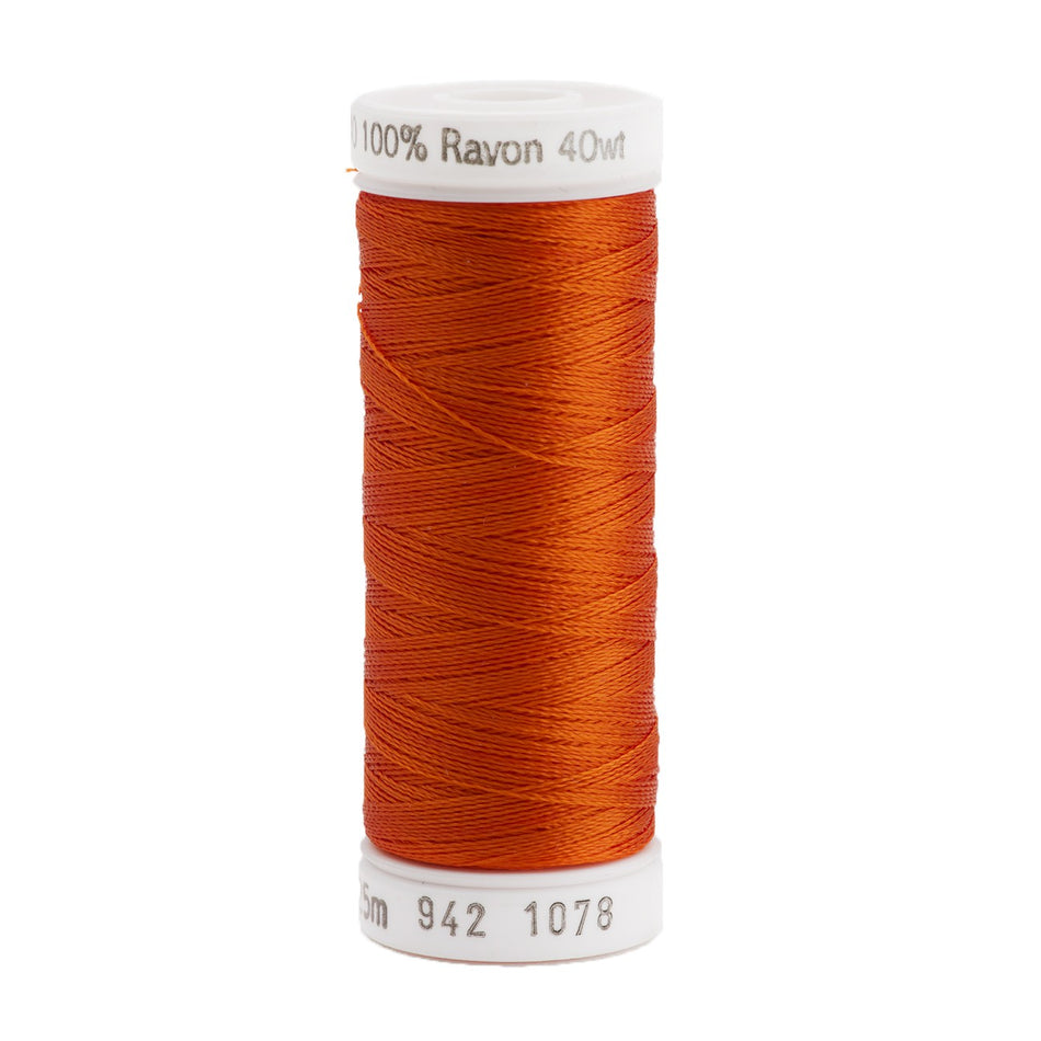 Sulky Rayon 40wt Thread 1078 Tangerine  250yd Spool