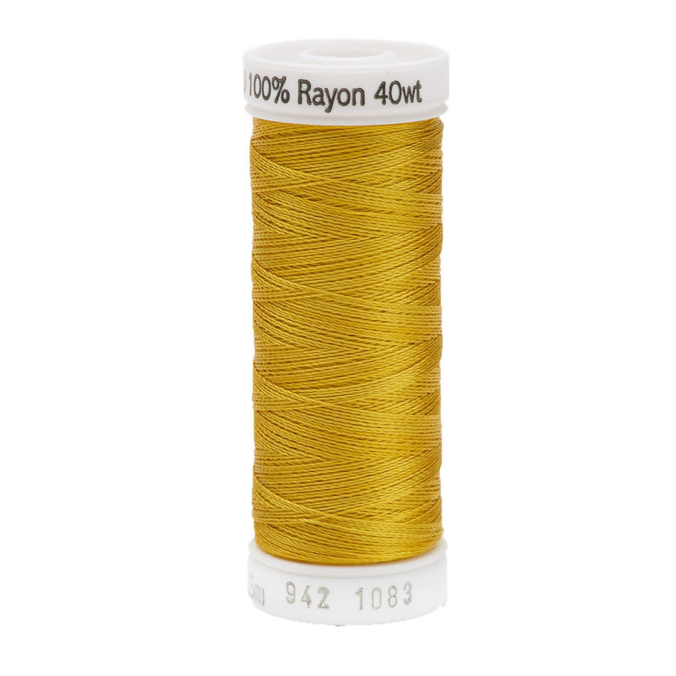 Sulky Rayon 40wt Thread 1083 Spark Gold  250yd Spool