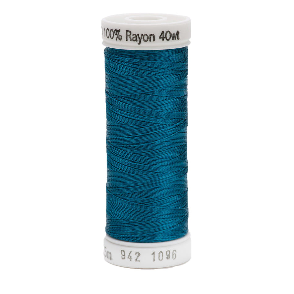 Sulky Rayon 40wt Thread 1096 Dark Turquoise  250yd Spool