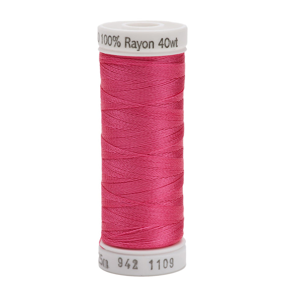 Sulky Rayon 40wt Thread 1109 Hot Pink  250yd Spool