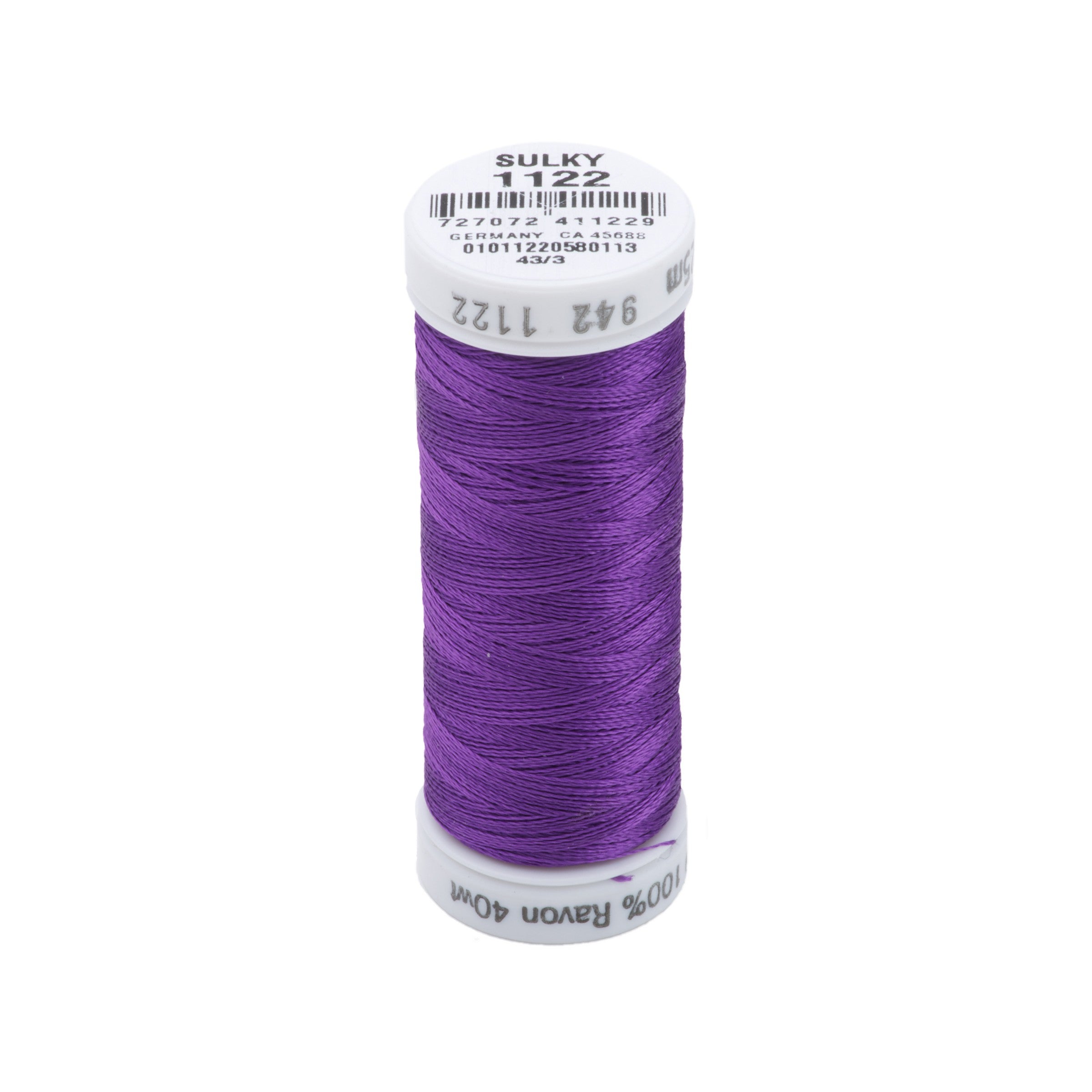 1122 Purple - Sulky Rayon 40wt Thread 1500yd