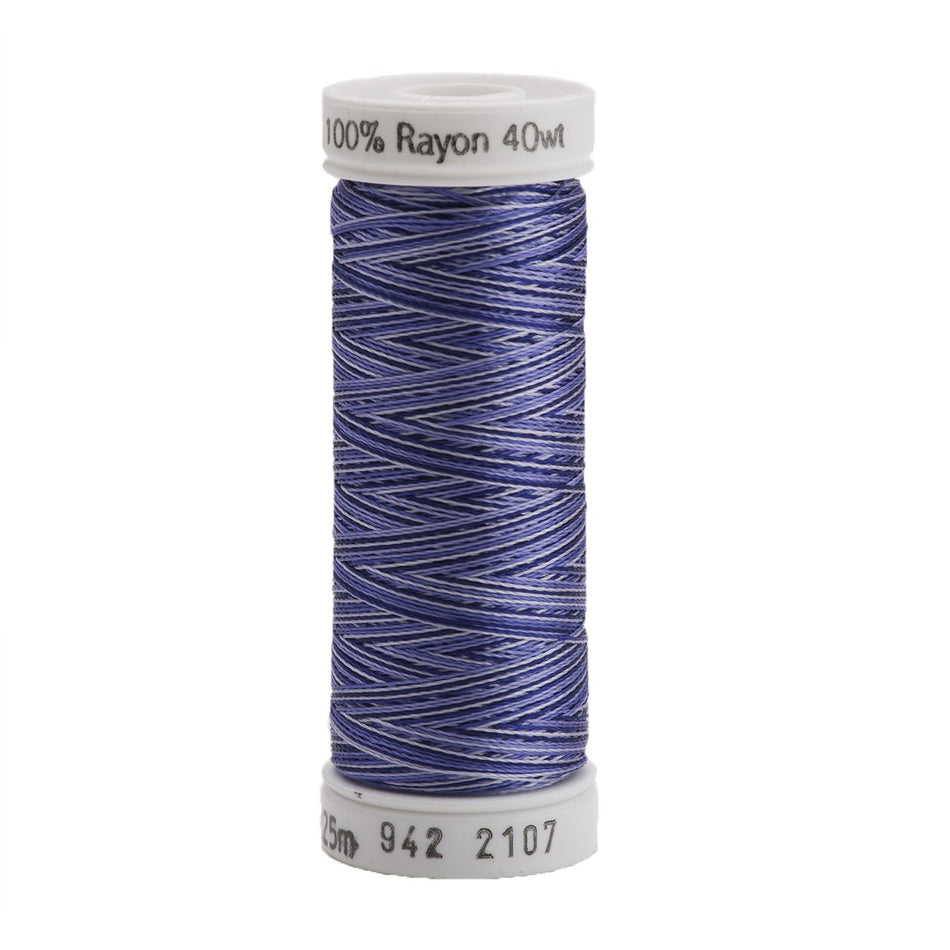 Sulky Variegated 40wt Rayon Thread 2107 Navy Blue   250yd