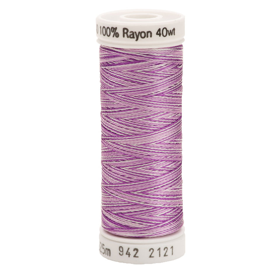 Sulky Variegated 40wt Rayon Thread 2121 Orchid   250yd