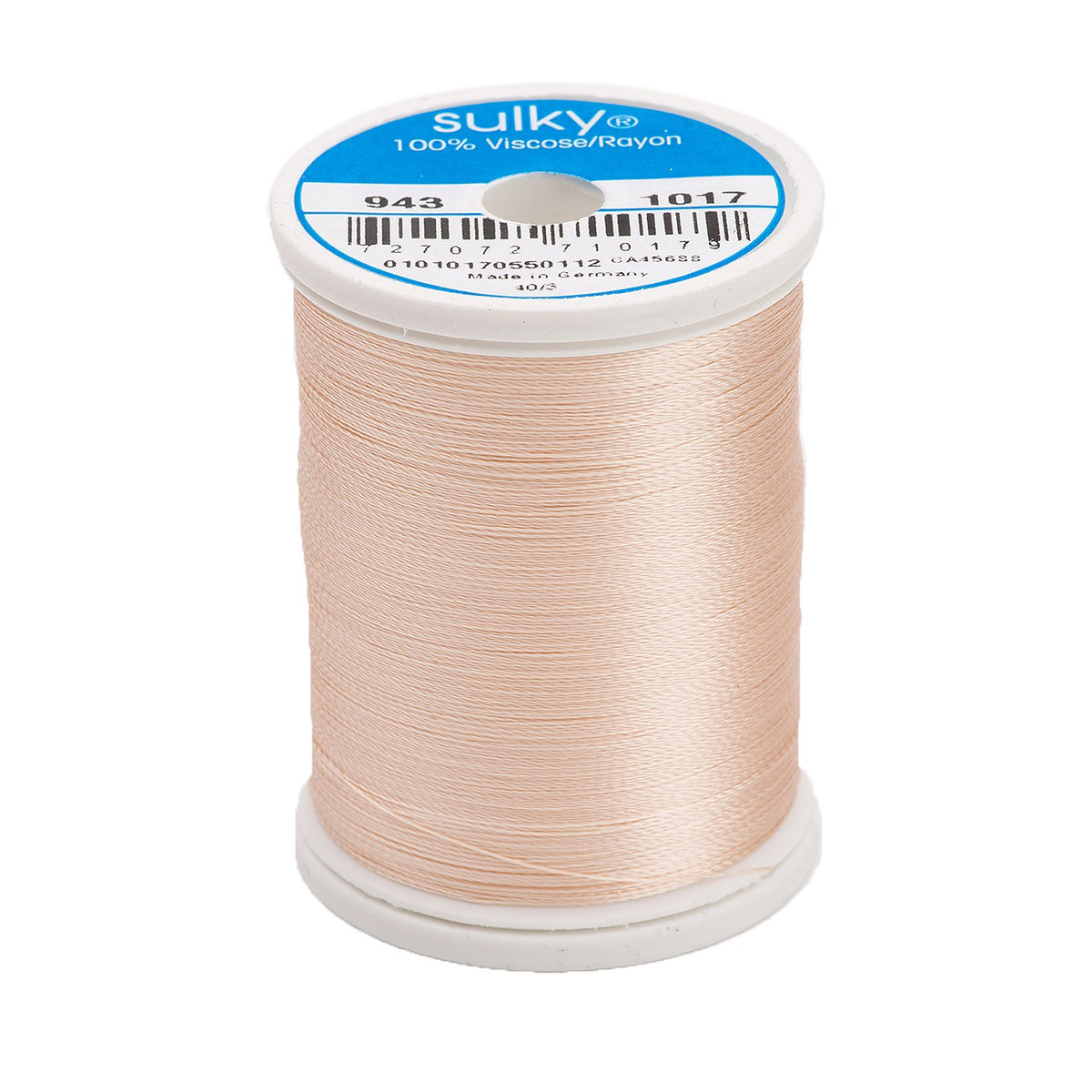 Sulky Rayon 40wt Thread 1017 Pastel Peach  850yd Spool
