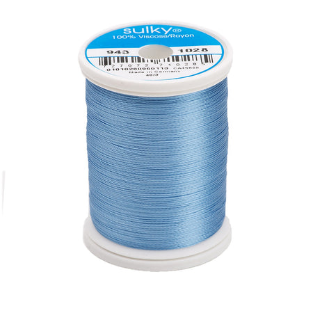 Sulky Rayon 40wt Thread 1028 Baby Blue  850yd Spool