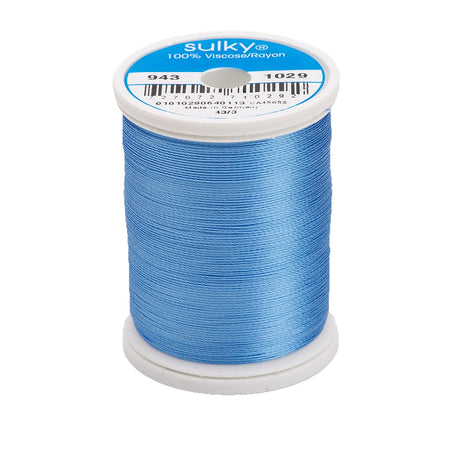 Sulky Rayon 40wt Thread 1029 Medium Blue  850yd Spool