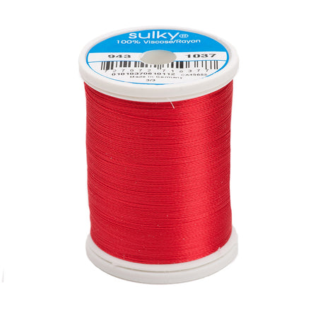 Sulky Rayon 40wt Thread 1037 Light Red  850yd Spool