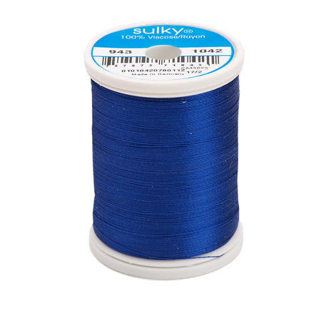 Sulky Rayon 40wt Thread 1042 BGT Navy Blue  850yd Spool