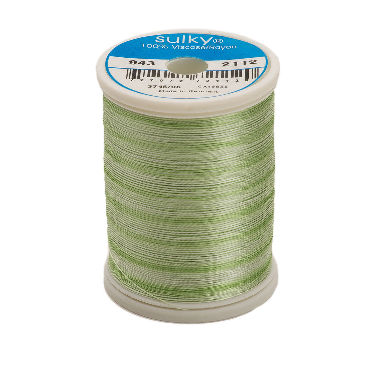 Sulky Variegated 40wt Rayon Thread 2112 Mint Green   850yd