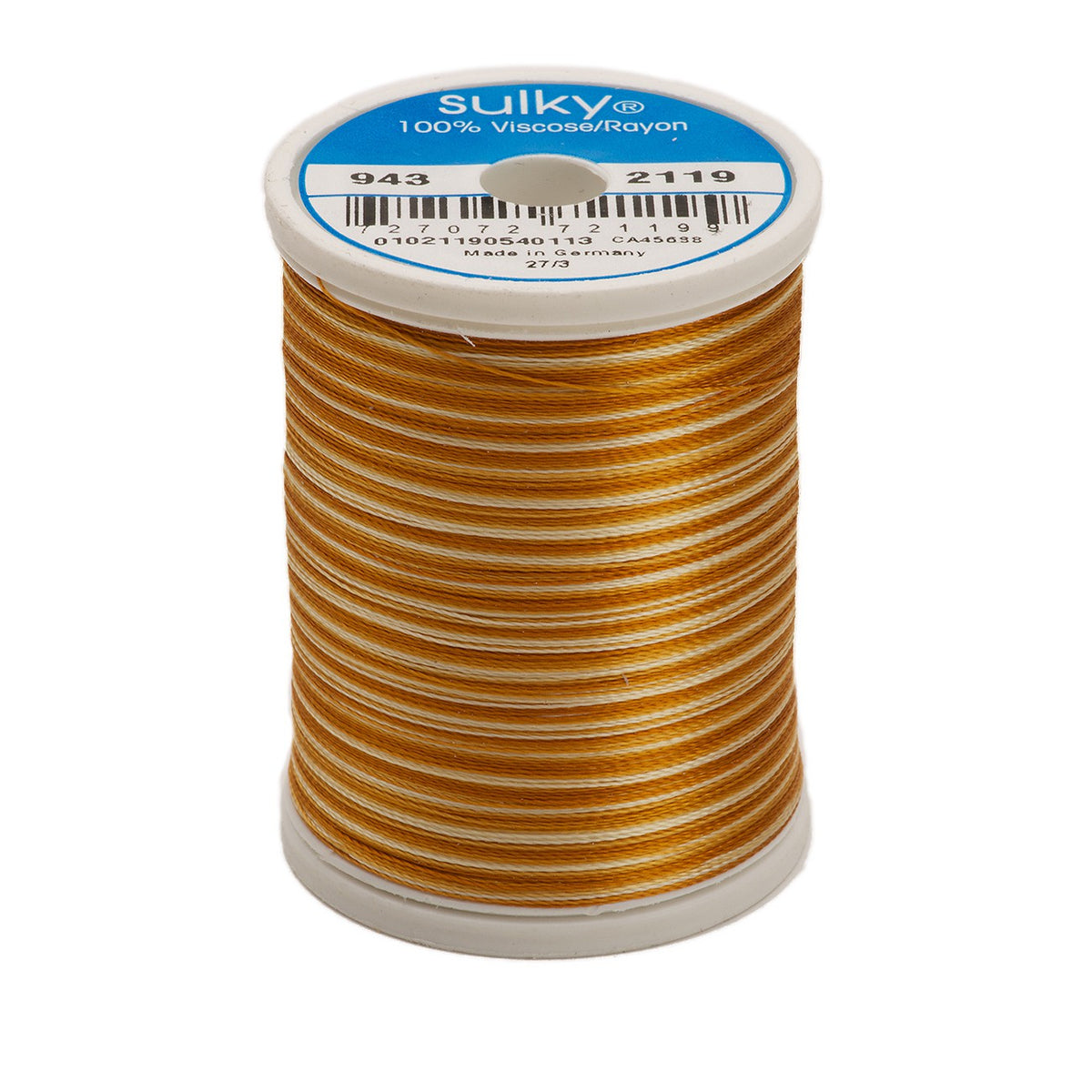 Sulky Variegated 40wt Rayon Thread 2119 Light Brown   850yd